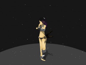 assassin girl 3D मॉडल