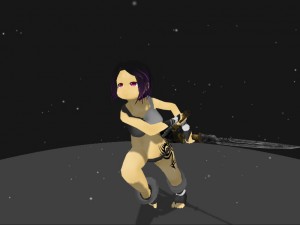 assassin girl 3D मॉडल