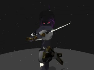 assassin girl 3D Model