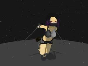 assassin girl 3D Model