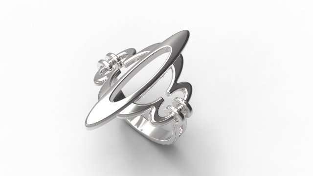 silver ring-0004 3D Принт Модель .c4d .max .obj .3ds .fbx .stl .blend 