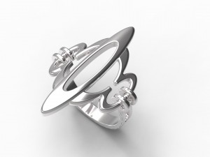 silver ring-0004 3D प्रिंट मॉडल