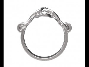 silver ring-0005 Modello di stampa 3D