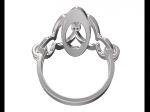 silver ring-0005 Modello di stampa 3D