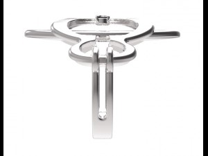 silver ring-0005 Modello di stampa 3D