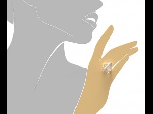 silver ring-0005 Modello di stampa 3D