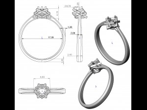 ring 57 Model Cetak 3D