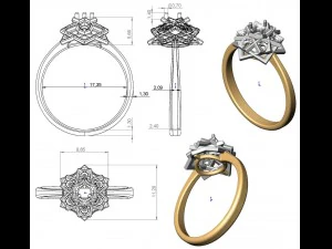 ring 59 3D Print Model