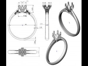 ring 61 3D Print Model