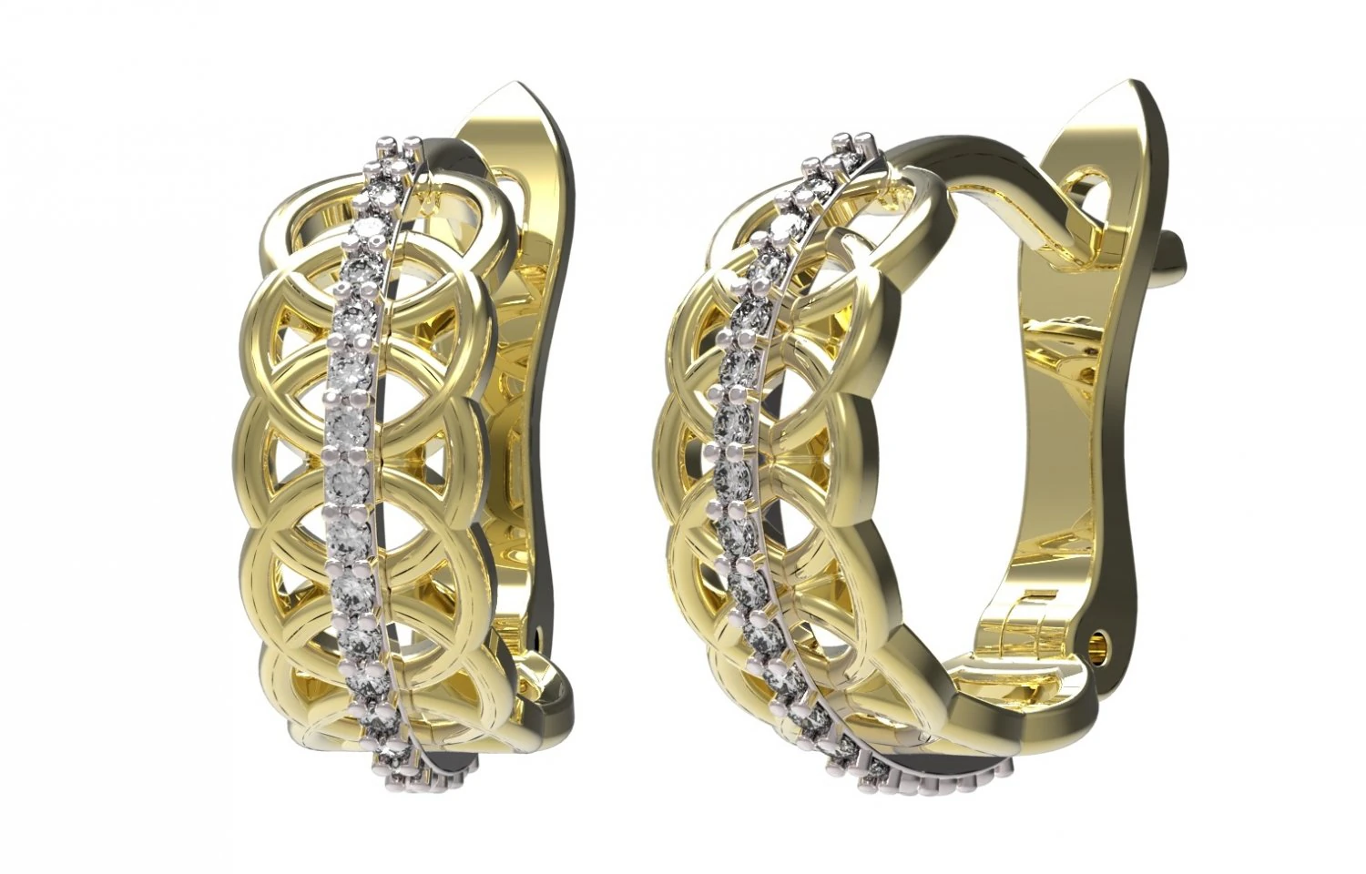 earrings 65 3D Print Model .c4d .max .obj .3ds .fbx .stl .blend
