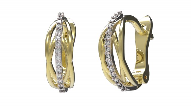 earrings 66 Modello di stampa 3D .c4d .max .obj .3ds .fbx .stl .blend 