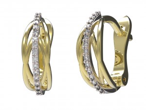 earrings 66 3D 프린트 모델