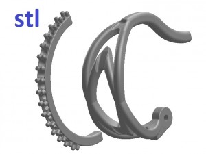 earrings 66 Modello di stampa 3D