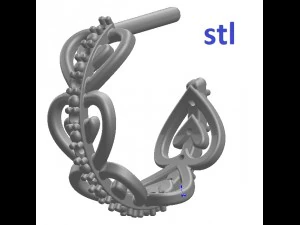 earrings 68 3D Print Model