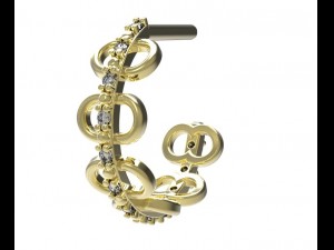 earrings 69 3D 打印模型