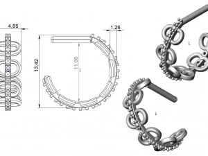 earrings 69 3D Print Model