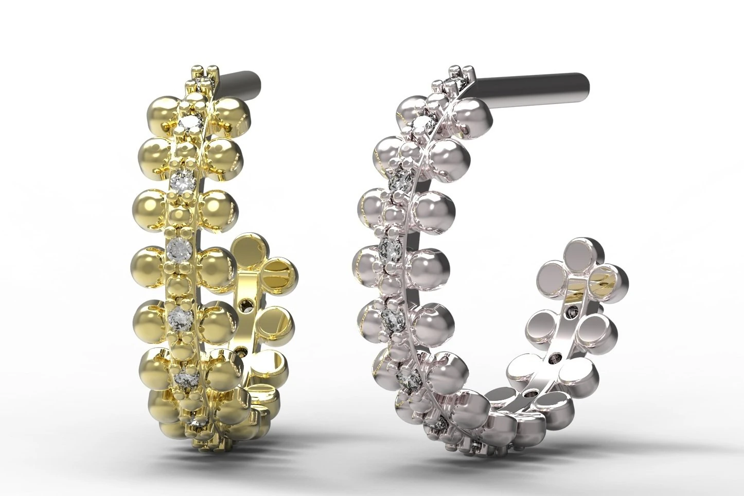 earrings 70-1 3D Print Model .c4d .max .obj .3ds .fbx .stl .blend 