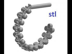 earrings 70-1 3D Print Model