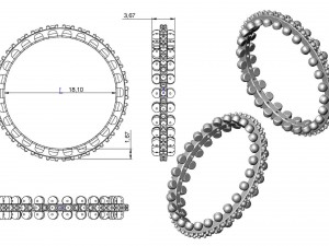 ring 70-2 Model Cetak 3D
