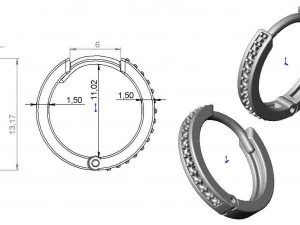 earrings 71 3D Print Model