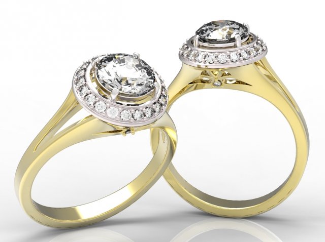 ring 72 3D-Druckmodell .c4d .max .obj .3ds .fbx .stl .blend 