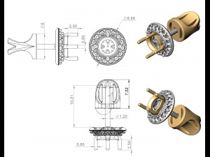earrings 72 Modello di stampa 3D