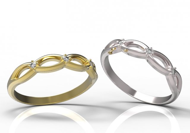 ring 75 3D-Druckmodell .c4d .max .obj .3ds .fbx .stl .blend 