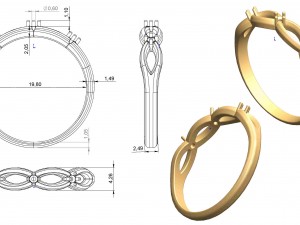 ring 75 3D-Druckmodell