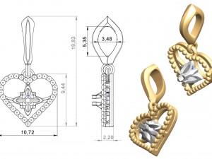 pendant 76 3Dプリントモデル