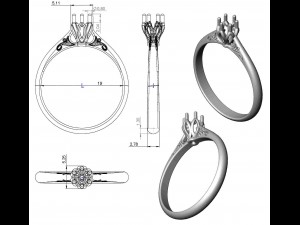 ring 61-2 3D 프린트 모델