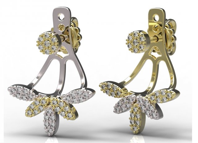 earrings 77 Model do druku 3D .c4d .max .obj .3ds .fbx .stl .blend