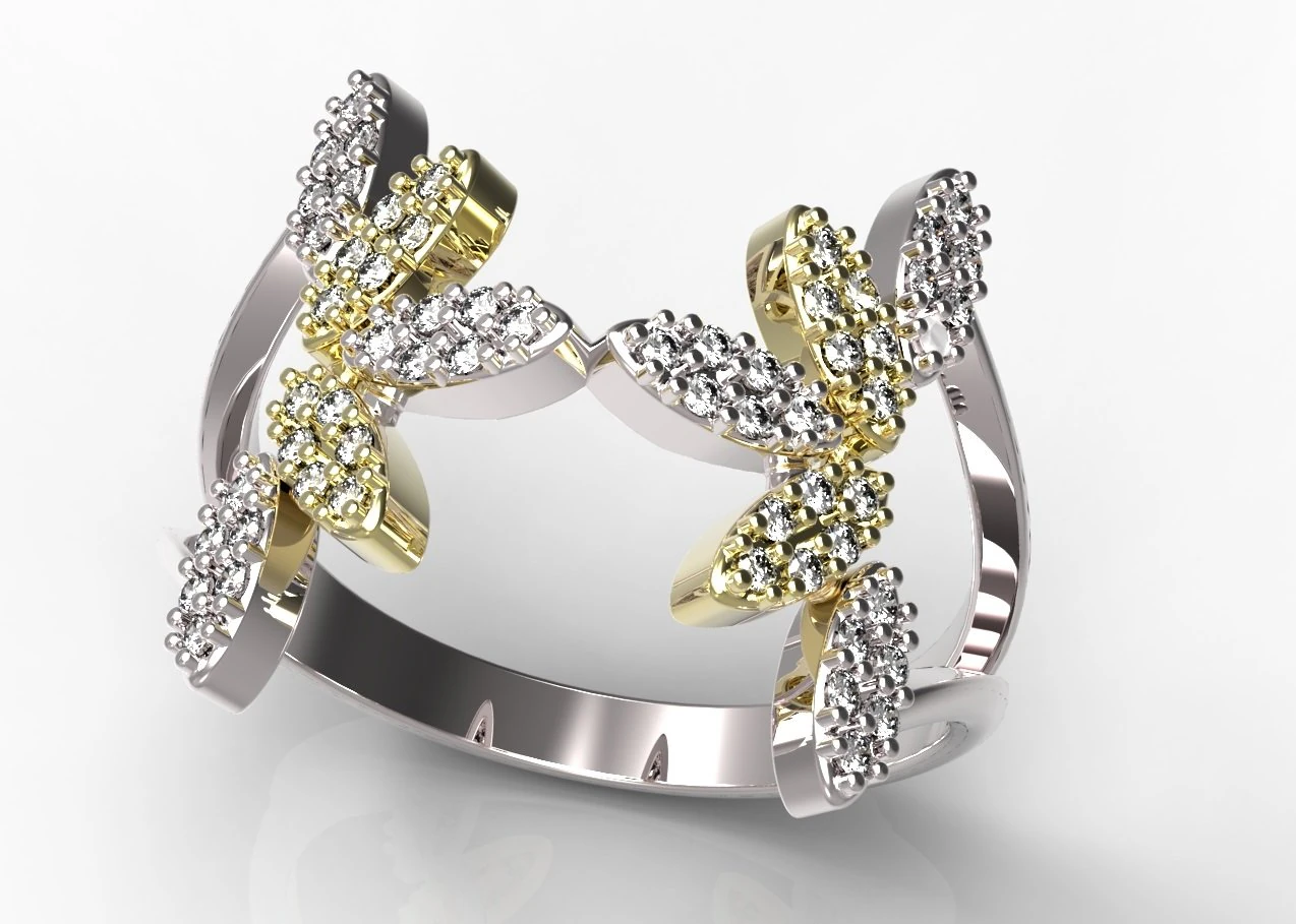 ring 77-1 3D Print Model .c4d .max .obj .3ds .fbx .stl .blend 
