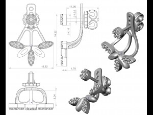 earrings 78 Modèles 3D en vedette