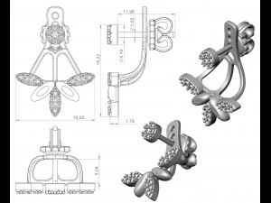 earrings 78 3D Print Model