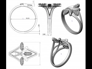ring 78-2 3D Принт Модель