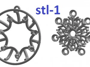 earrings 79-1 3D Print Model