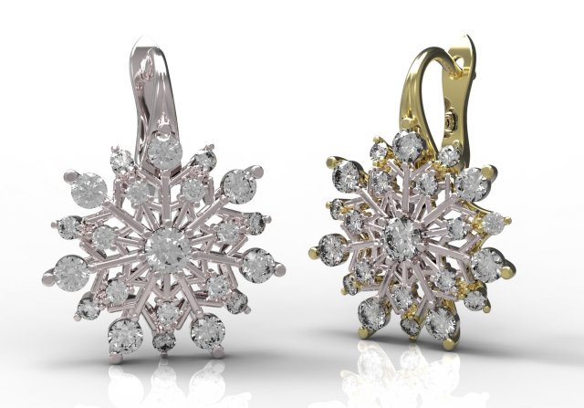 earrings 79-2 3D-printmodel .c4d .max .obj .3ds .fbx .stl .blend 