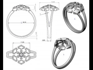 ring 82 3D Print Model