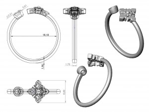 ring 88 3D Принт Модель