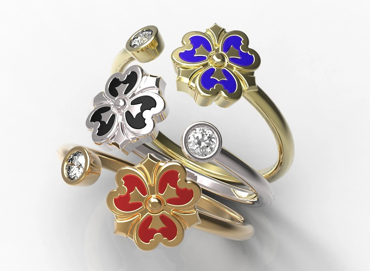 ring 91 3D Print Model .c4d .max .obj .3ds .fbx .stl .blend