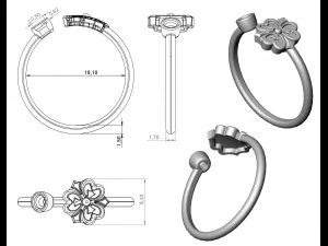 ring 91 3D Print Model