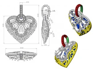 pendant 92 3D Print Model