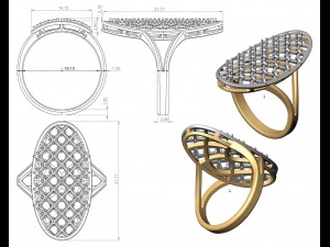 ring 93 3D Принт Модель