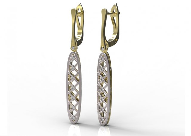 earrings 93 3D-printmodel .c4d .max .obj .3ds .fbx .stl .blend 