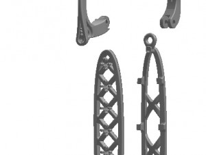 earrings 93 3D-printmodel
