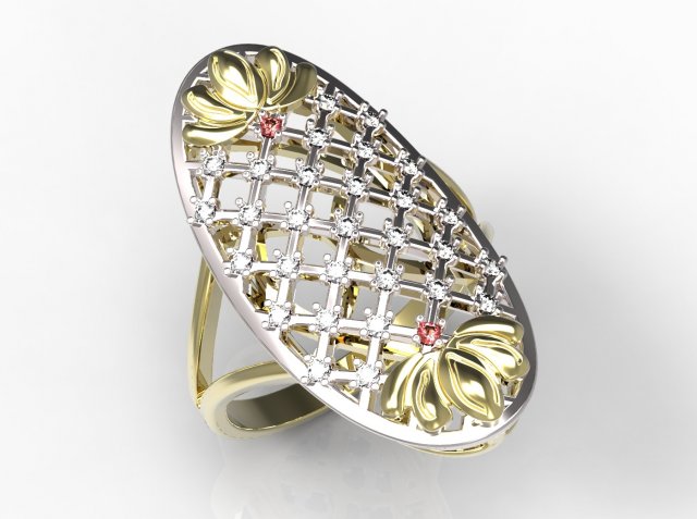 ring 95 3D Принт Модель .c4d .max .obj .3ds .fbx .stl .blend 