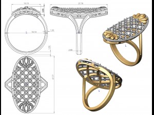 ring 95 3D Принт Модель