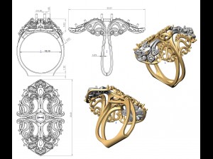 ring 99 Modèles 3D en vedette