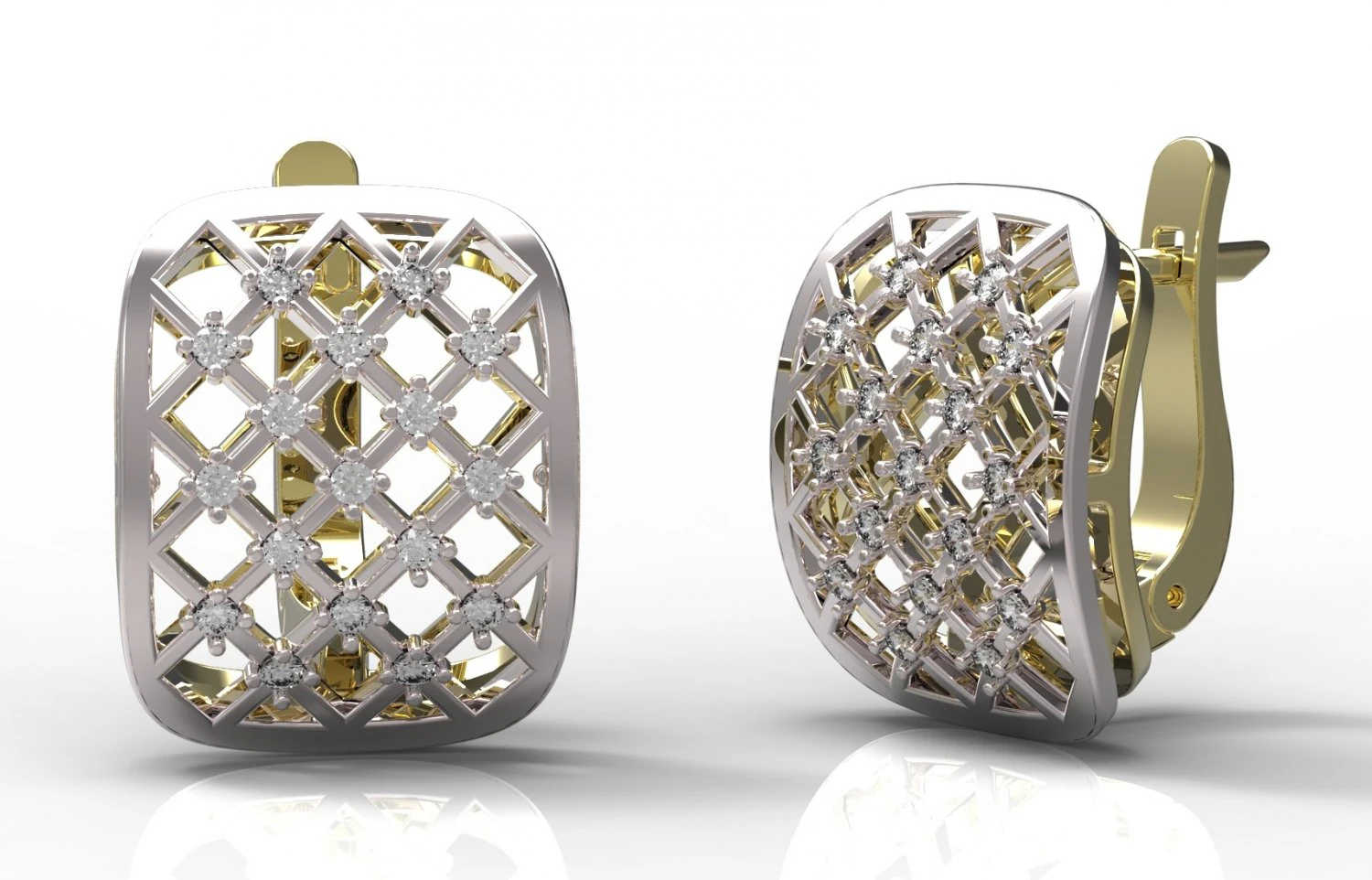 earrings 96 3D Print Model .c4d .max .obj .3ds .fbx .stl .blend 