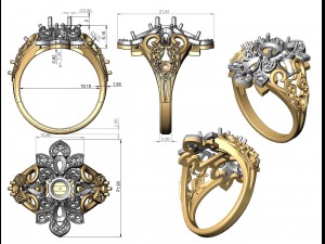 ring 100 3D 프린트 모델